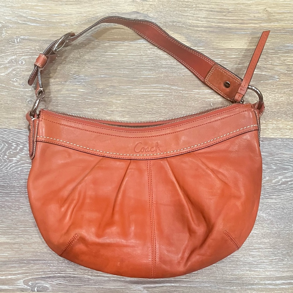 Coach bag leather hobo shoulder